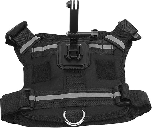 Dioche Dog Camera Harness Action Camera Dog Harness Mount for Pets - Comfortable Padded Vest Universal Compatibility for - Durable Nylon & Plastic Construction