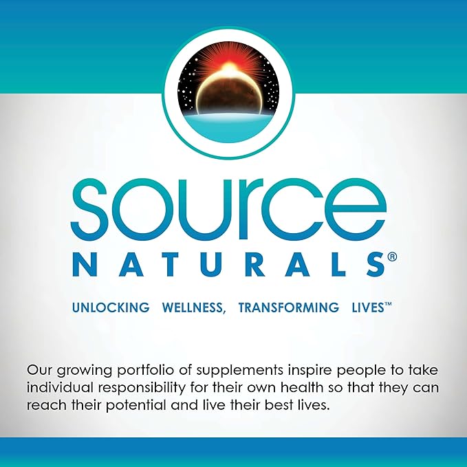 Source Naturals L-Tryptophan, for Mood, Relaxation, and Sleep*, 500mg - 120 Capsules