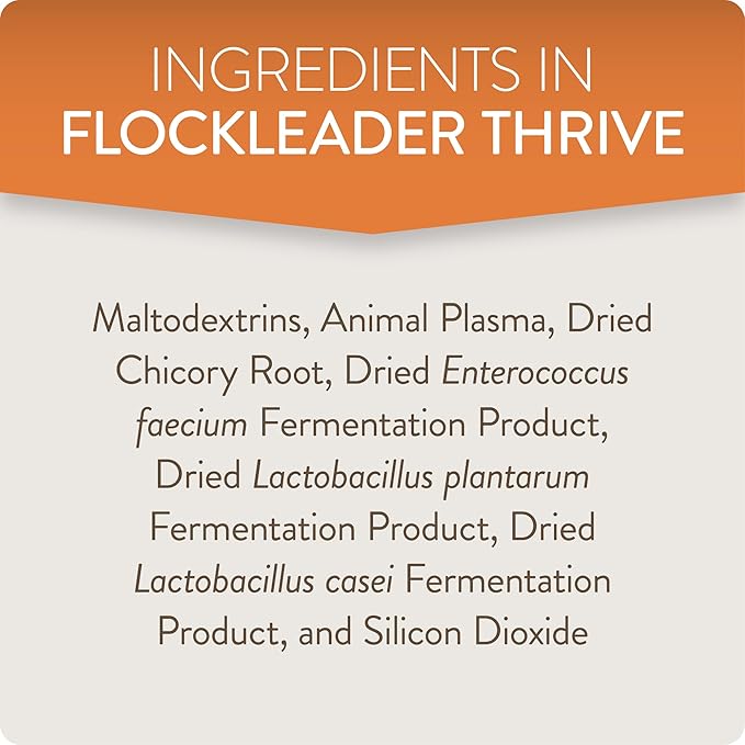 Thrive, Daily Probiotic & Prebiotic Water Supplement for Chickens 8+ Weeks Old, 8 oz (Pack of 2)