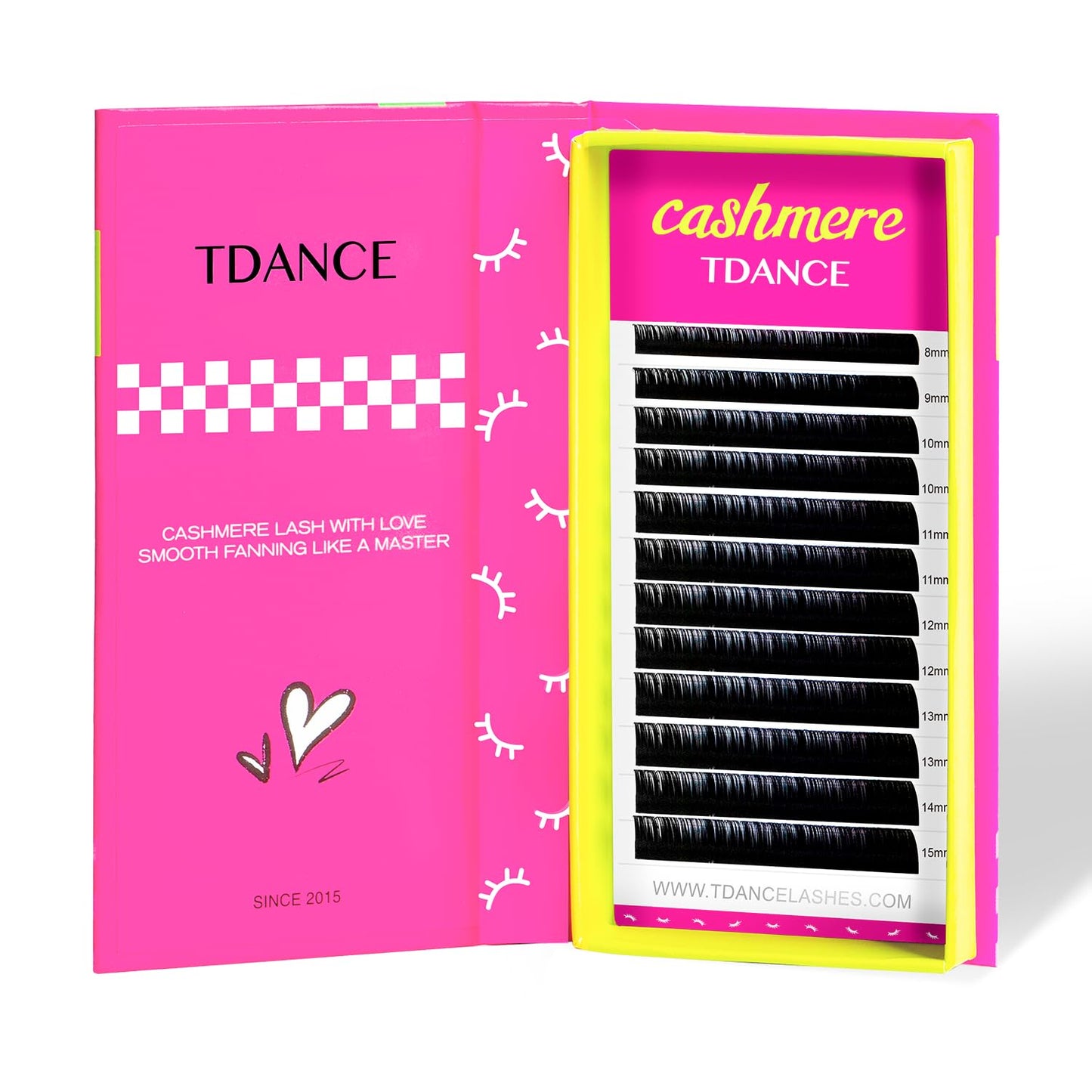 Tdance Cashmere Lash Extensions Super Soft Classic Lash Extensions 0.05Mm Thickness D Curl Single Length 13Mm Volume Lash Extens