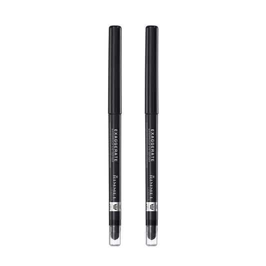 Rimmel Exaggerate Eye Definer, Noir, 2 Count (Pack Of 1)