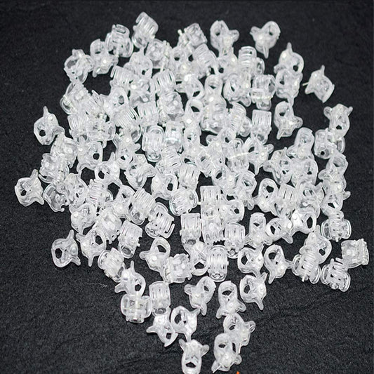 100Pc/Pack 1Cm Hair Claws Clip For Women Girls Plastic Mini Hairpin Hair Clip Clamp Hair Accessories Gifts (100Pcs Clear)