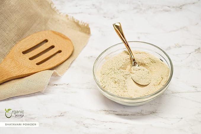 Organic Way Shatavari Powder (Asparagus Racemosus) - Kosher & USDA Certified | Vegan, Non-GMO & Gluten Free | Tested for Heavy Metal and Purity | Resealable Bag | 100% Raw from India (1LBS / 16Oz.)