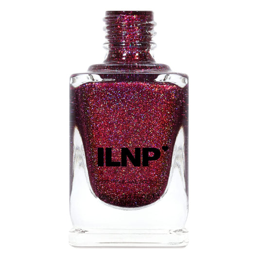 Ilnp Rogue - Glowing Crimson Holographic Nail Polish