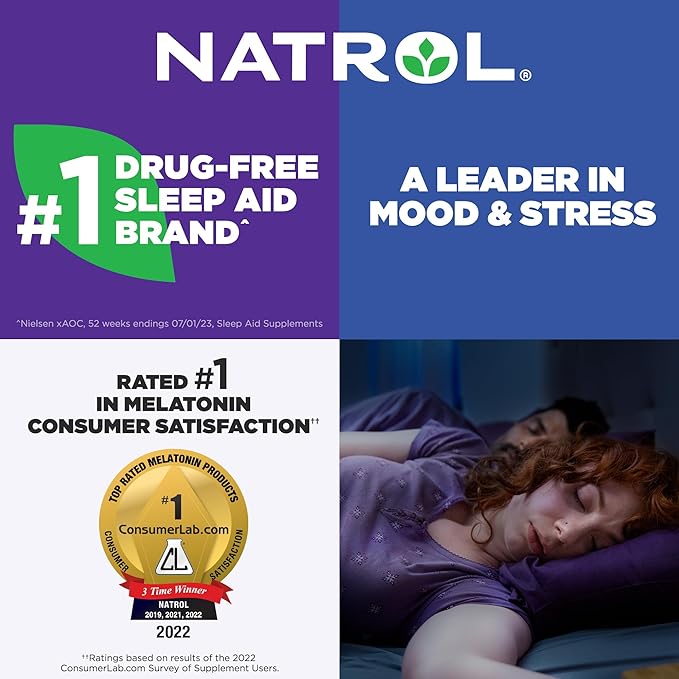 Natrol Fast Dissolve Melatonin 10 mg, Melatonin Supplements for Restful Sleep, Sleep Support for Adults, 60 Citrus-Flavored Tablets, Up to a 60 Day Supply
