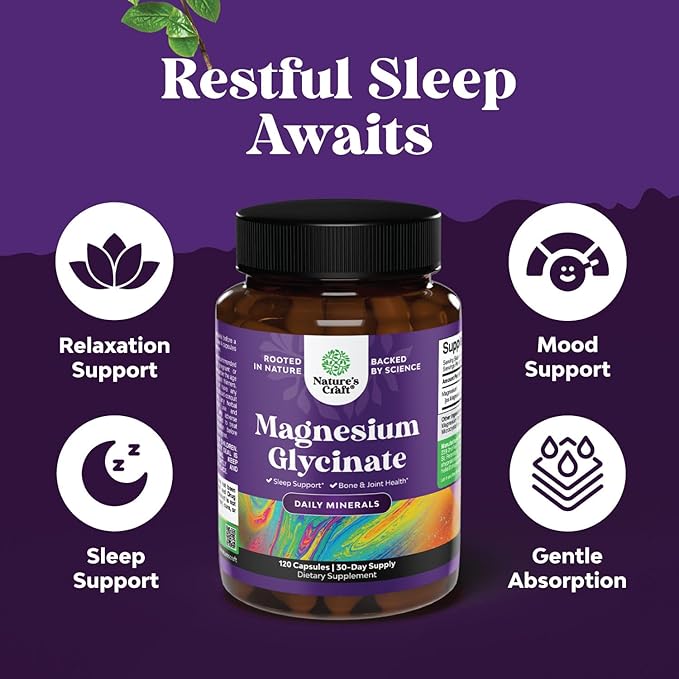 Bundle of D Mannose Capsules for Urinary Tract Health for Women Fast Acting Super Concentrated Cranberry 90ct and Pure Magnesium Glycinate 400mg Per Serving for Mood Sleep and Relaxation