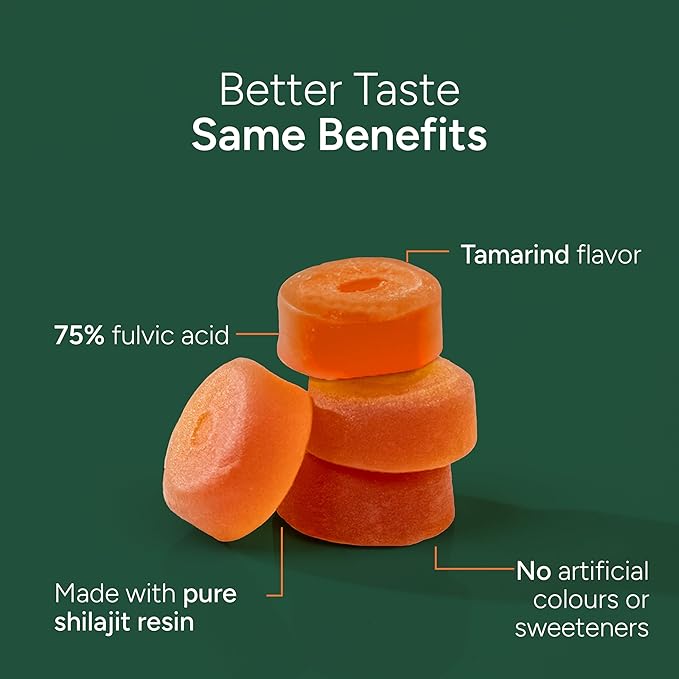4000 mg Pure Himalayan Shilajit Gummies I No Added Sugar I KSM-66 Ashwagandha, Gokshura| 75%+ Fulvic Acid & 85+ Trace Minerals I Men,Women I Non-GMO I Lab Tested I 100% Natural I 120 Pouch