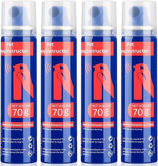 Dog Corrector Spray 70ml 4 Pack Pet Trainer Spray, Corrector Spray for Dog to Stops Barking, Jumping Up, Food Stealing, Dog Fights, Avoidance, Unwanted Dog Behaviour