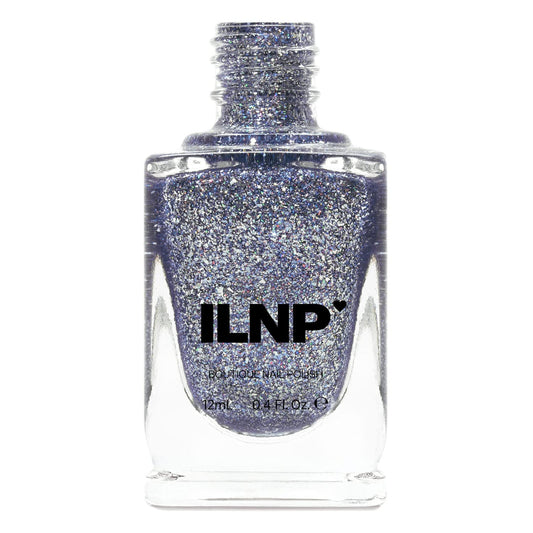 Ilnp Bulletproof Symphony - Medium Periwinkle Metallic Holographic Nail Polish