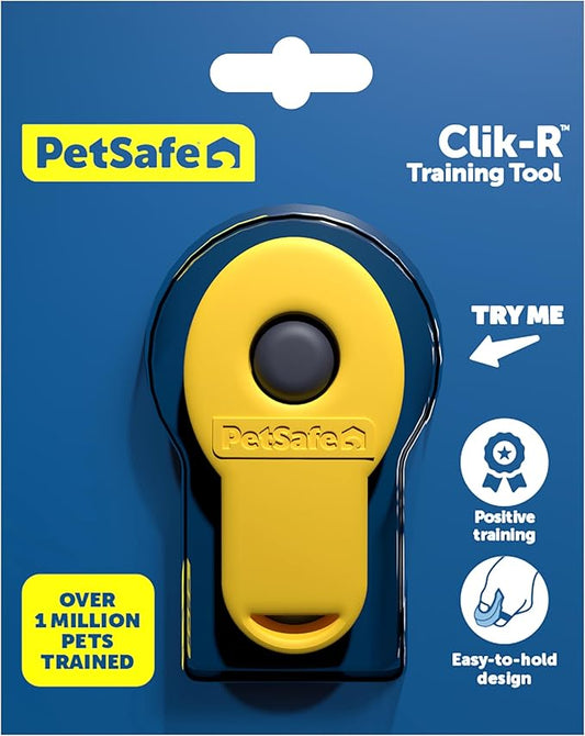 PetSafe Clik-R Training Tool – Clicker Trainer for Dogs – Positive Reinforcement – Dog Training Marker – All Stages of Life – Ergonomic Design – Clear Click Sound