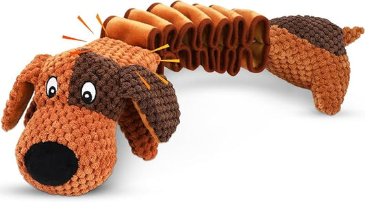 Squeaky Plush Dog Toys for Large Dogs with Squeaky and Crinkle Paper, Tug of War Pet Toys for Dogs, Interactive Pull Puppy Chew Toys for Small, Medium and Large Dogs