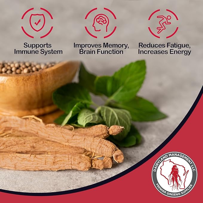 100% Authentic Korean Red Panax Ginseng Capsules -500 mg. Potent Ground Ginseng Root Extract Powder - No Fillers, Binders or Other Additives. (75 ct)
