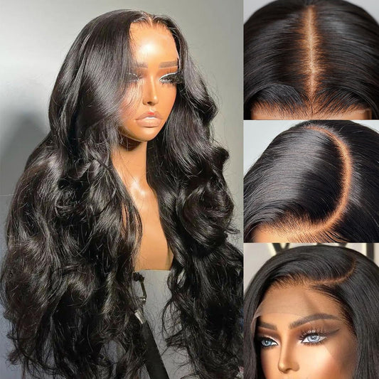 Octsun 28'' Body Wave Lace Front Wigs Human Hair Pre Plucked 13X4 Hd Lace Front Wigs Human Hair 180% Density Body Wave Human Hai