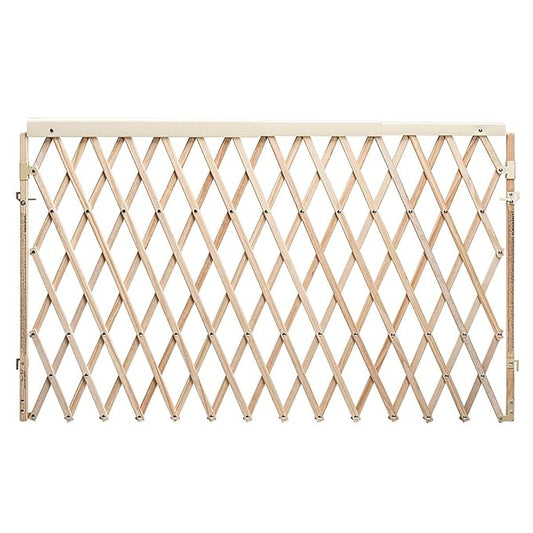 Evenflo Expansion Walk-Thru Room Divider Baby Gate (Natural Wood)