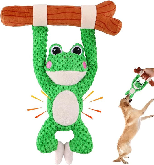 Squeaky Dog Toys, Tug of War Dog Toy for Dogs, Plush Puppy Toys, Interactive Dog Toys for Small, Middle, and Big Dogs