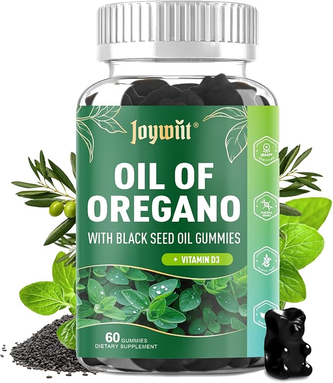 Oregano Oil Gummies & Vitamin B1 Gummies 100mg Bundle Pack | Strength Carvacrol & Thymoquinon | Vitamin B1 as Thiamine