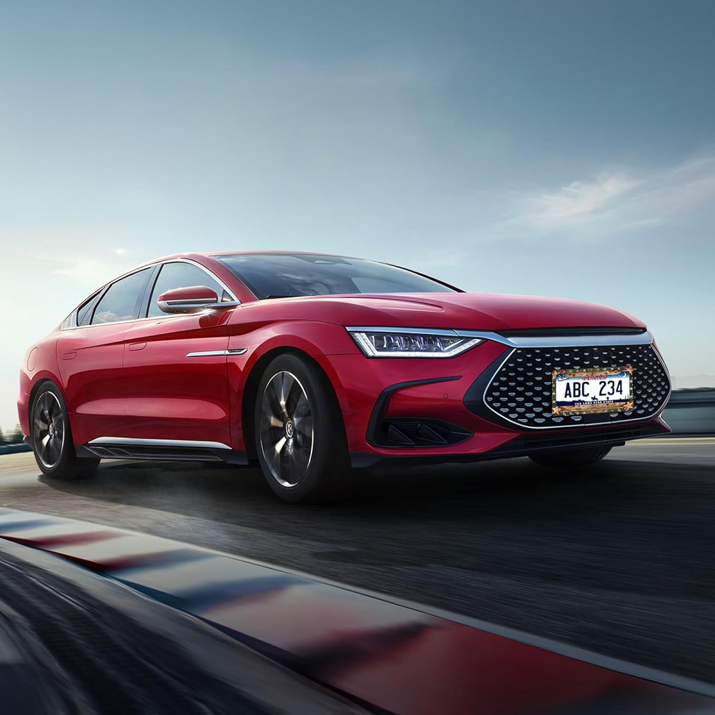 Retro American Flag License Plate Frame USA Flag Patriotic License Plate Holder Funny Stainless Steel Accessories Cars Decor with 2 Holes and Screws Fits Standard Us Ca Vehicles 12.2 X 6 Inch