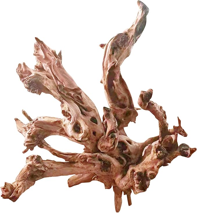 Jorewood Natural Large Aquarium Driftwood for Fish Tanks & Reptile Terrariums – 100% Safe Fish Tank Decorations, Unique Twisted Branches 1-Piece 13-17 Inch Low Tannin, Easy to Sink