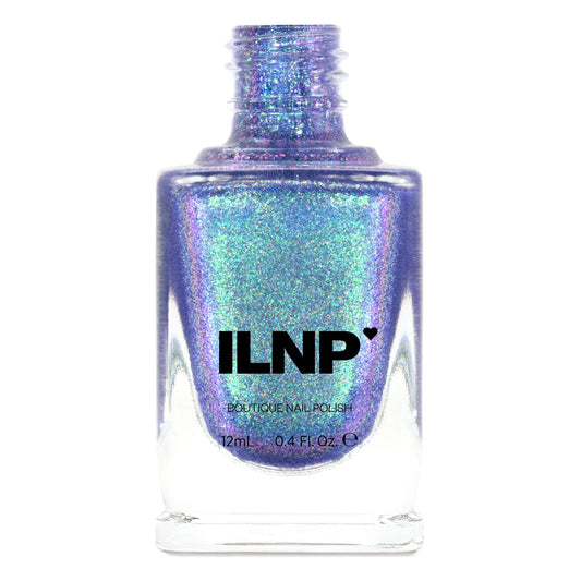 Ilnp Drive-In - Iridescent Deep Purple Holographic Jelly Nail Polish