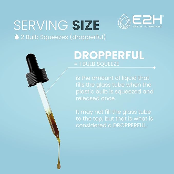 E2H Advanced Immune Defense Supplement - All-Natural Immune Booster - Immune Support Supplements Drops - Contains Holy Basil, Papaya Leaves and Red Banded Polypore - Non-GMO, Vegan - 2 Fl Oz