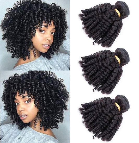 Violet Brazilian Human Hair Funmi Curly Hair 3 Bundles 12Inches Same Size Unprocessed Virgin Hair Afro Kinky Curly Fummi Bouncy