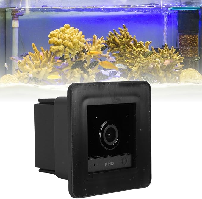 VBESTLIFE 2MP 2K Aquarium & Terrarium Pet Camera, AI Motion Detection, 140 Wide View, for Fish, Lizard, Reptile Pet and Window Bird Feeder