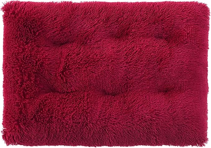 Dog Crate Mat, Dog Bed for Large Dogs, Comfy Fluffy Kennel Pad Anti-Slip for Dog beds & Furniture, Quilted Dog Bed for Pets for Medium/Small Dogs Cats (Color : Green, Size : 48x33)