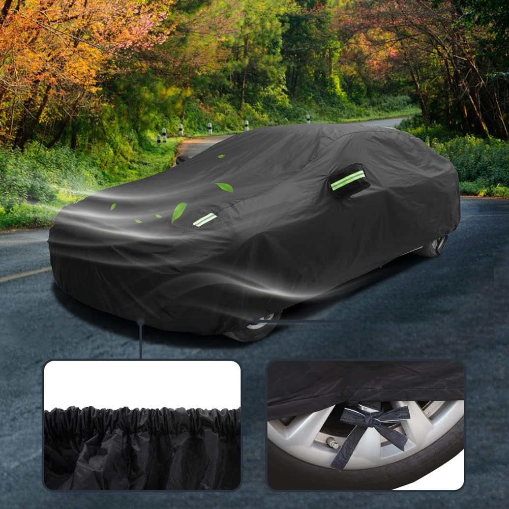 Waterproof Car Cover Compatible with Tesla Model X 2025-2015 | Premium All-Weather Cover with Cotton Lining | Indoor/Outdoor All-Season Protection | Custom Rain Sun Snow Covers
