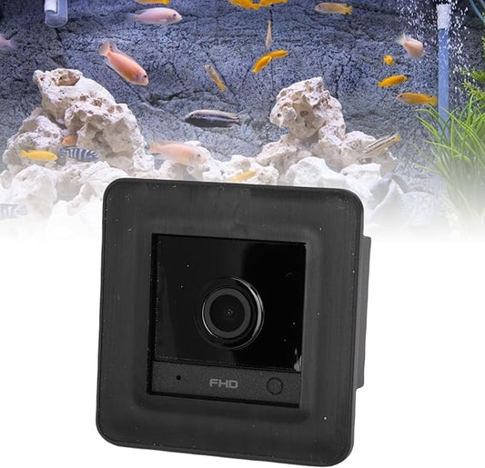 2MP Aquarium & Terrarium Pet Camera, Fish Tank Camera with 140 Wide Angle, Night Vision, AI Motion Detection, 2 Way Audio, Adhesive Installation