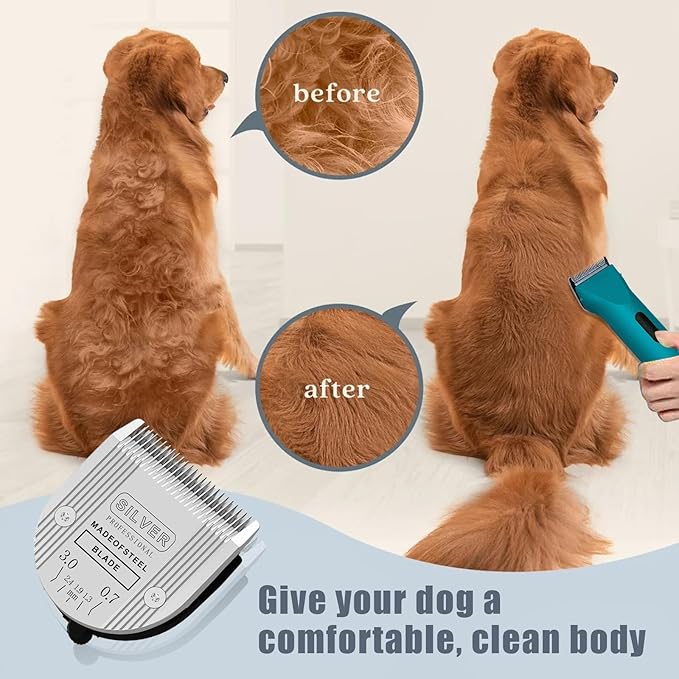 5 in 1 Replacement Blades Compatible with Wahl Bravura Clipper Chromado，Creativa，Figura Dog Clippers for Dogs Grooming (5in1/1Pack)