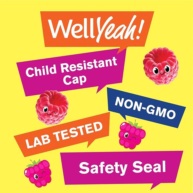 Vitamin B12 Gummies for Kids - Boost Energy, Improve Brain Function, and Strengthen Immune System - Non-GMO, Gluten-Free - Great Tasting Berry Flavor - Easy to Chew - 60 Gummies