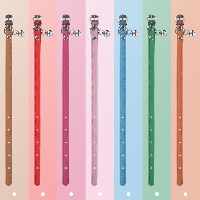XXS Dog Collar for Teacup Adjustable Teacup Dog Collar for Small Medium Large Dogs 3/8 inch Width (Golden, XXS)