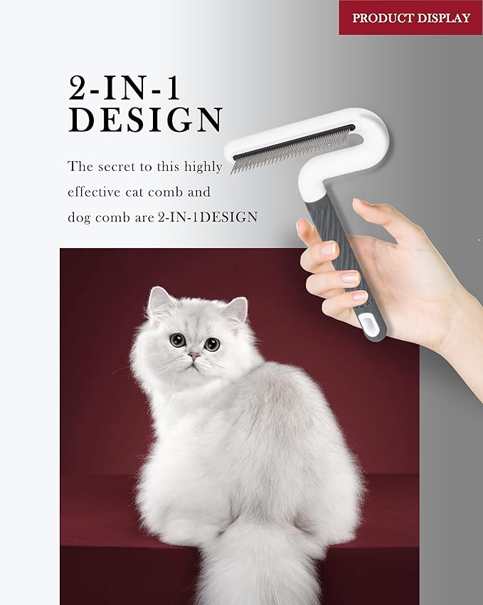 Flea Comb, TailGurus Effective Flea Comb for Cats & Dogs-Shedding Brush for All Pets-Long Hair Friendly-Durable-Versatile & Safe-Durable, Safe & Versatile-Portable,Pet-Friendly(TG2038)(Lime)