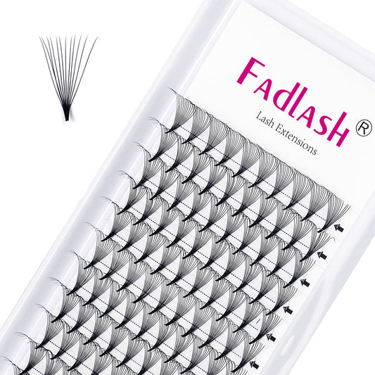 Volume Lash Extensions 0.07 12D Premade Fans D Curl Pro Ponit Middle Stem Premade Volume Fans Eyelash Extensions Pre Made Lash F