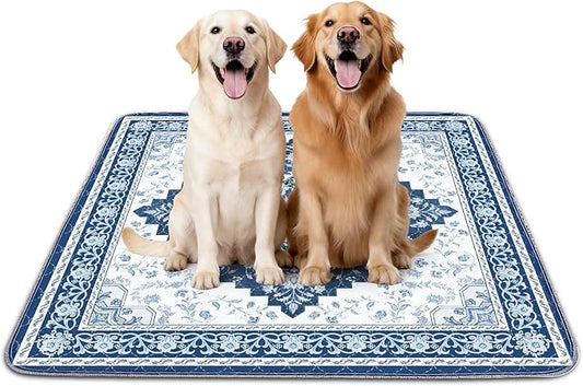 INVENHO 2PACK Washable Pee Pads for Dogs, Reusable Dog Pads Upgrade Non-Slip Dog Pee Pads Heavy Absorbency Puppy Pee Pads Quick Dry Whelping Pads/Waterproof Puppy Training Pad