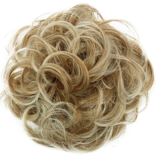 Caisha Prettyshop Xl Hairpiece Scrunchy Updo Bridal Hairstyles Scrunchie Voluminous Curly Messy Bun Blond Mix G7E