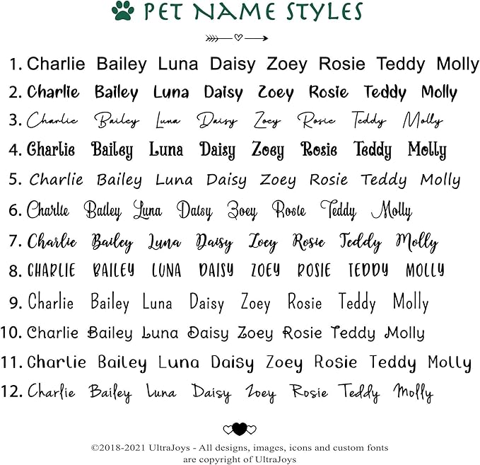 Ultra Joys Dog ID Tag, Custom Dog Tag Personalized Cat Tag, Pet ID Tag, Brushed Stainless Steel Diamond Dog Tag Gold Medium