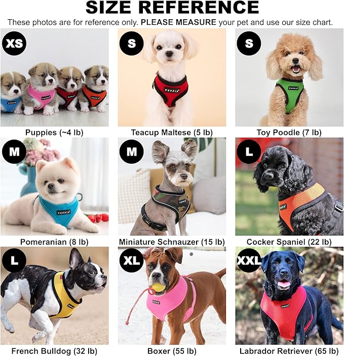Puppia Soft Dog Harness No Choke Over-The-Head Triple Layered Breathable Mesh Adjustable Chest Belt and Quick-Release Buckle, Beige, Small