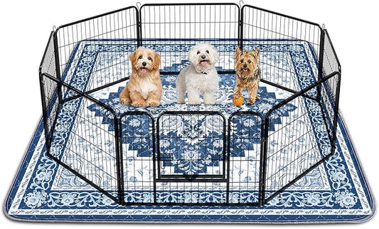 INVENHO 2PACK Washable Pee Pads for Dogs 72"x72" Reusable Dog Pads Extra Large Upgrade Non-Slip Dog Pee Pads Heavy Absorbency Puppy Pee Pads Quick Dry Whelping Pads/Waterproof Puppy Training Pad