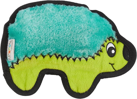 Outward Hound Durablez Minis – Squeaky Plush Dog Toy, No Stuffing for Less Mess, Interactive & Tough, Jumbo Squeaker, Puppies & Small Dogs, Hedgehog, 7"