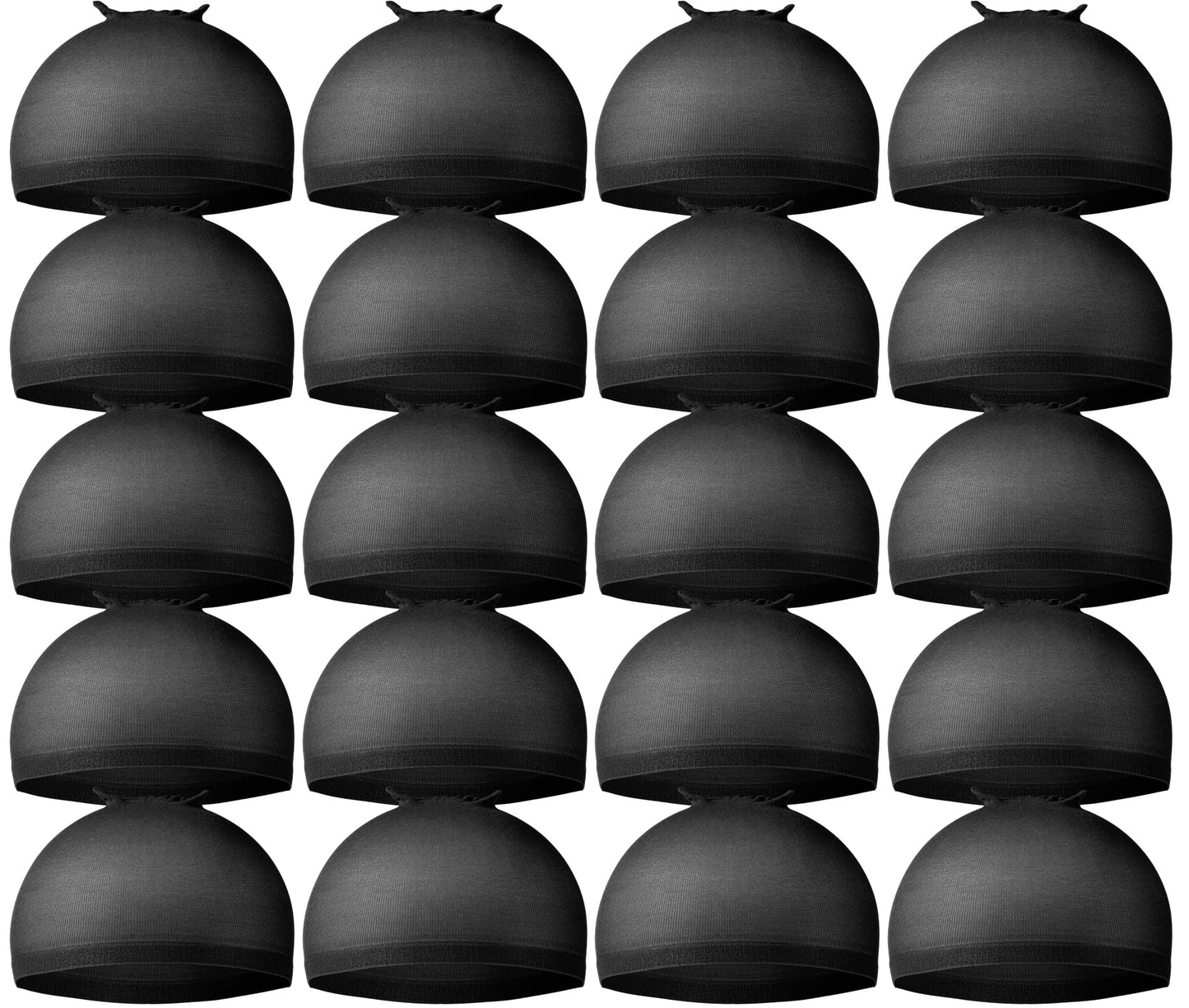 Teenitor Wig Cap,Black Wig Cap 20 Pieces Wig Caps, Black Stocking Caps, Stretchy Nylon Caps For Wig, Wig Stocking Caps For Women