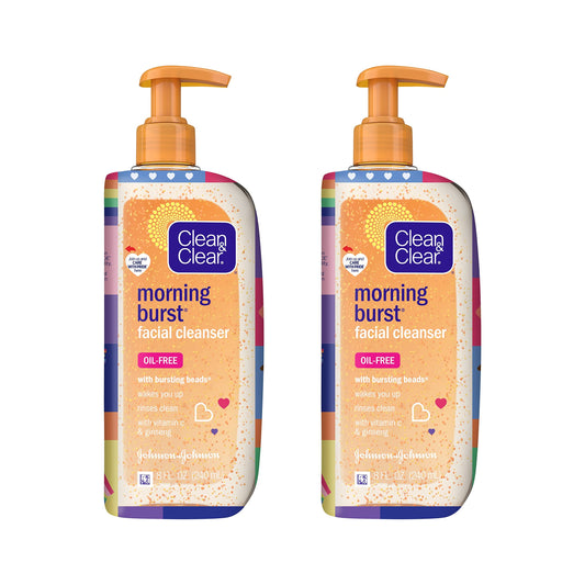 Clean & Clear Morning Burst Oil-Free Facial Cleanser, Brightening Vitamin C & Ginseng, Daily Face Wash, Hypoallergenic, Special