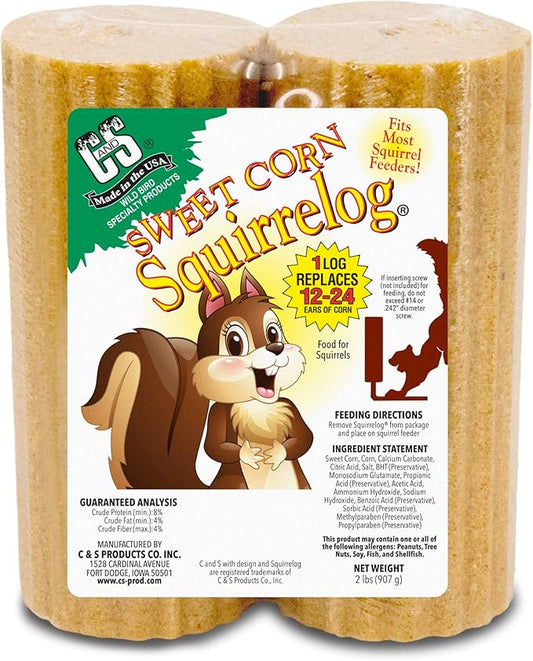 C&S Sweet Corn Squirrelog, 6-Pack Refill