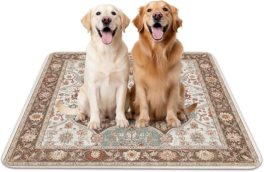 INVENHO 2PACK Washable Pee Pads for Dogs, Reusable Dog Pads Upgrade Non-Slip Dog Pee Pads Heavy Absorbency Puppy Pee Pads Quick Dry Whelping Pads/Waterproof Puppy Training Pad