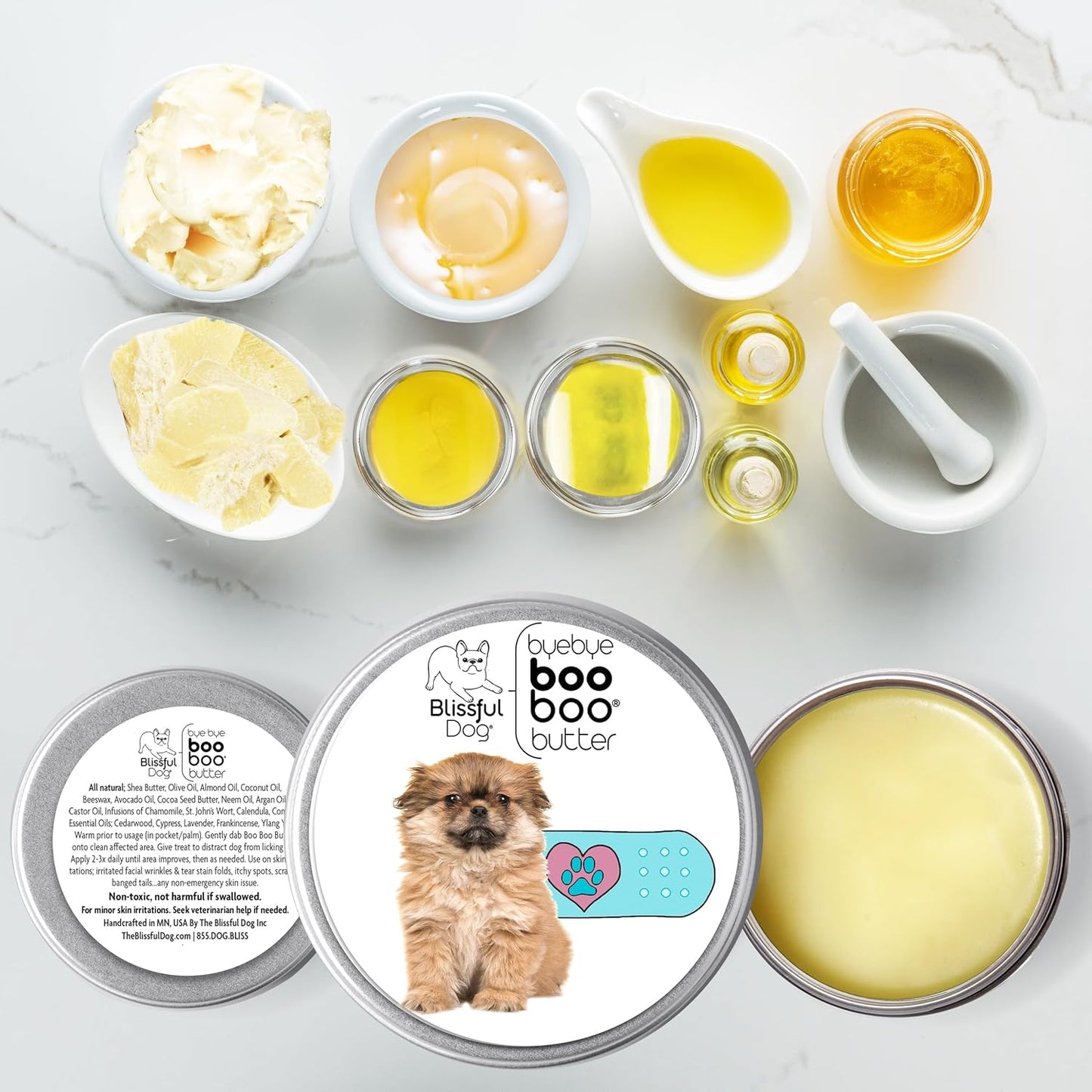 The Blissful Dog Tibetan Spaniel Boo Boo Butter, 16 oz.