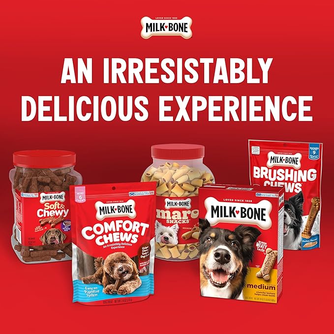 Milk-Bone Limited Edition Holiday Dog Treats, Small Biscuits, 24 Ounce Reusable Tin
