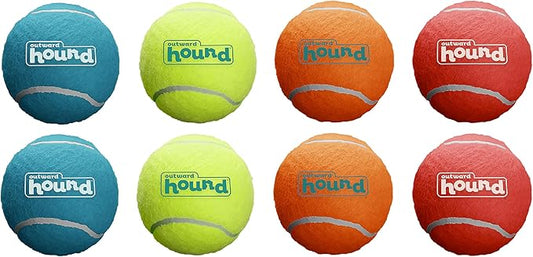 Outward Hound Squeaker Ballz – Squeaky Tiny Tennis Balls for Small Dogs Under 15 lbs, Fetch & Training, X-Small (1.5"), 8-Pack