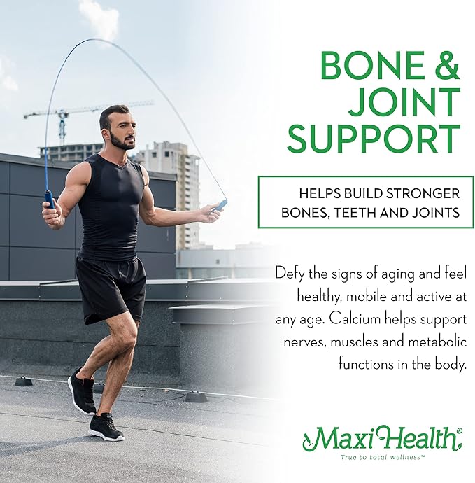 Maxi Health Calcium Magnesium Supplement with Vitamin D3 and Boron - Kosher Bone Health & Nighttime Formula, Calcium Citrate CalMag & Vitamin D (90 Tablets)