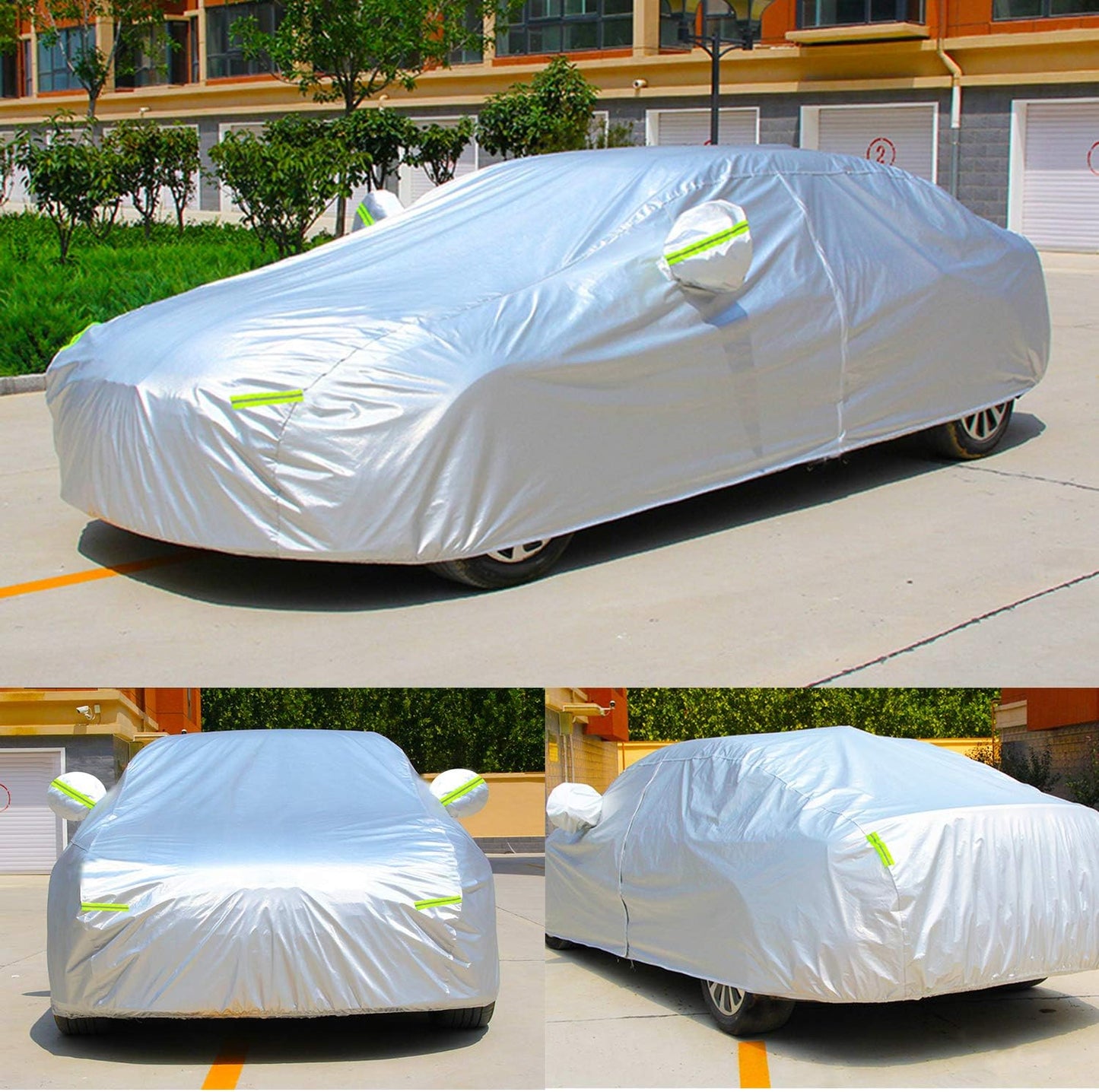 KouKou Oxford SUV Car Cover Custom Fit Nissan Pathfinder from 2004 to 2025, Waterproof All Weather with Zipper Door, Sun Rain Dust Snow Protection. (Ships from US Warehouse, Arrive Within 3-7 Days)