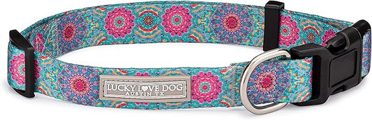 Lucky Love Dog - Adjustable Dog Collar with Easy Click Buckle for Large Ones, Durable, & Comfortable for Male & Female Dogs, Pet Collar for Puppies & Adult Dogs - Clara, Large